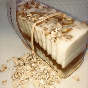 Homemade goat milk honey Oatmeal soap